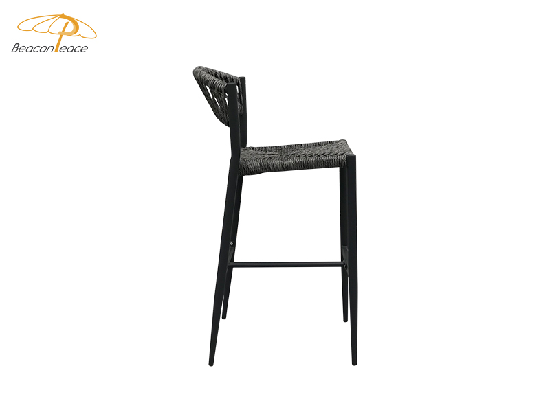 Outdoor PE Rattan Chair Stool